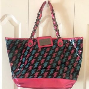 Betsey Johnson lightening bolt tote